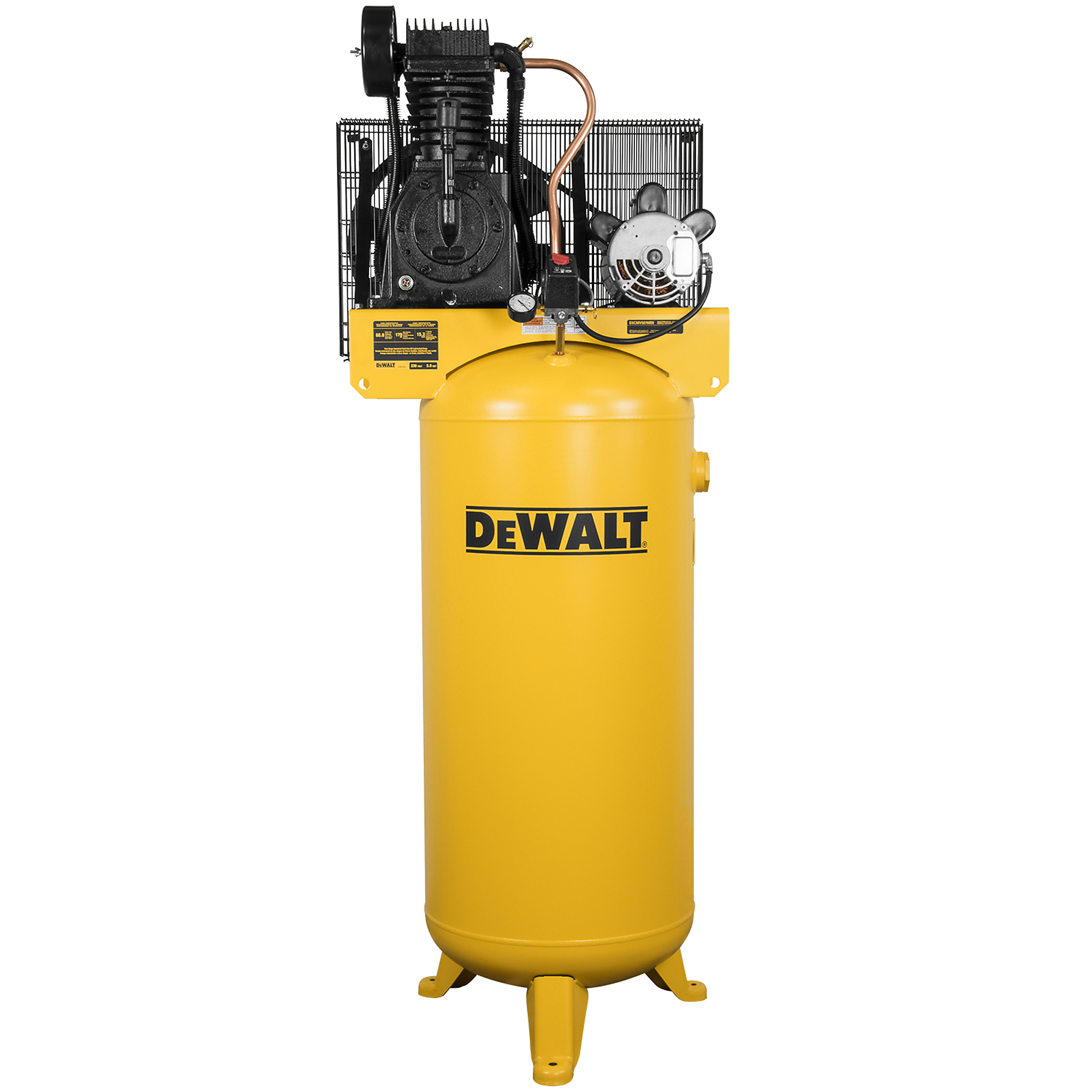 DEWALT 60 Gallon Air Compressor, Vertical, Two Stage 5 HP, Model# DXCMV5076055